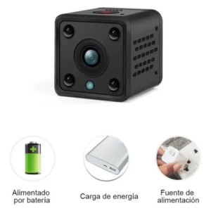 Mini camara espia de vigilancia cubo