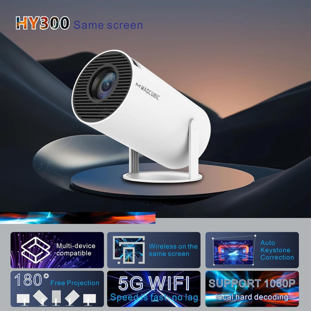 Proyector Smart 4k Hy300 Wifi Bluetooth - Image 2