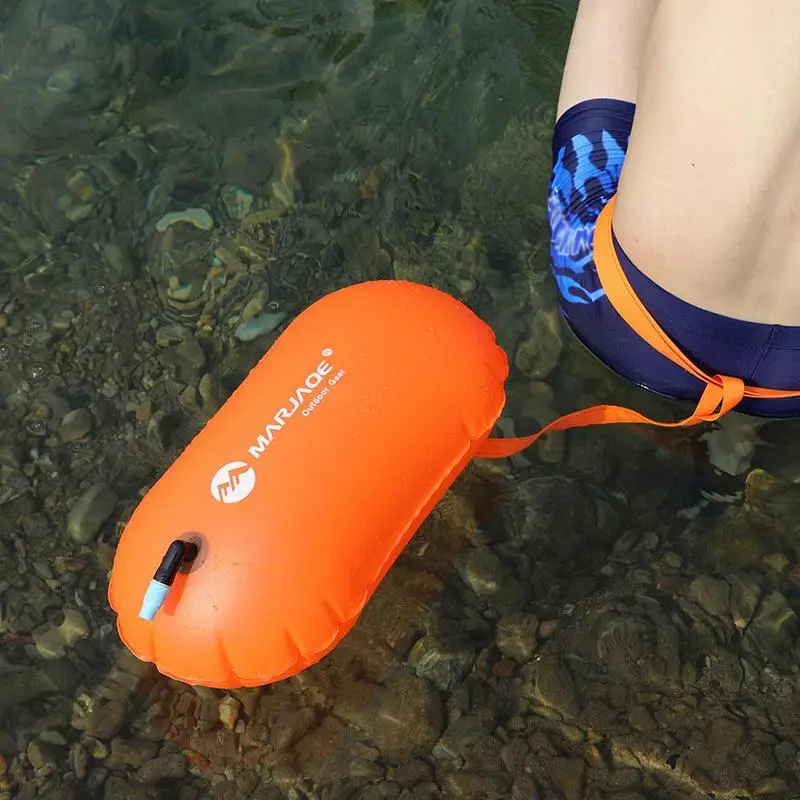 Swim Safe Buoy Tow Floats Inflatable Life Saving Swim Buoy PVC Inflated Air Drying Bag Drift Bag For Swimming Pool Open Water - Image 4
