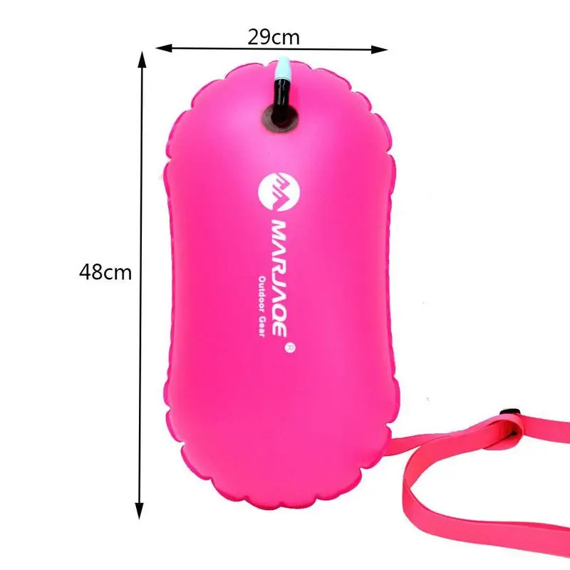 Swim Safe Buoy Tow Floats Inflatable Life Saving Swim Buoy PVC Inflated Air Drying Bag Drift Bag For Swimming Pool Open Water - Image 6